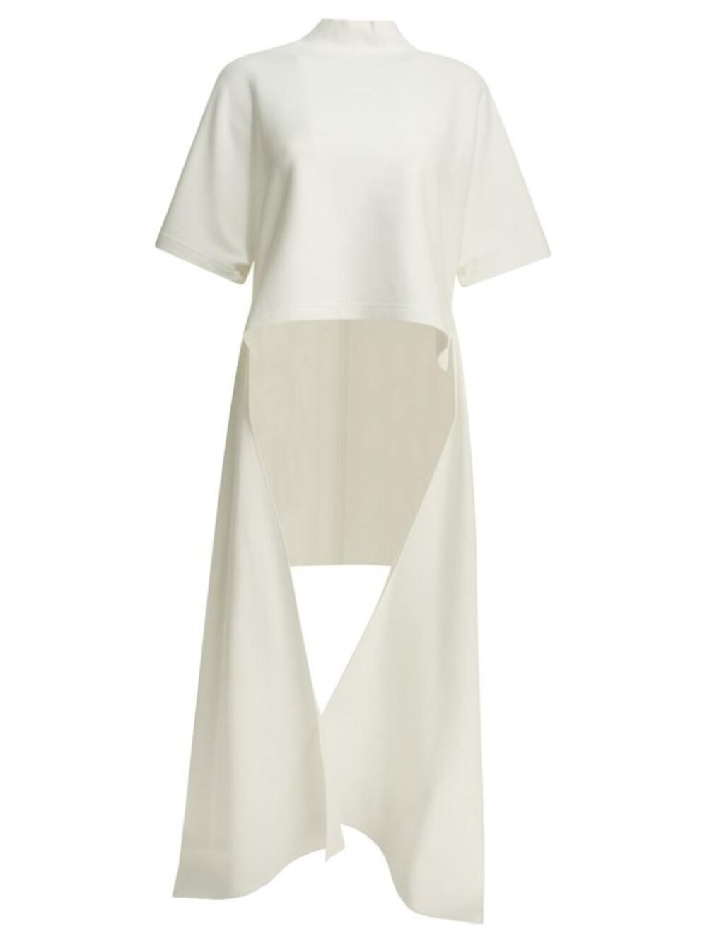 Alaïa Asymmetrical Mock Neck T-Shirt Tag Size 38 Women